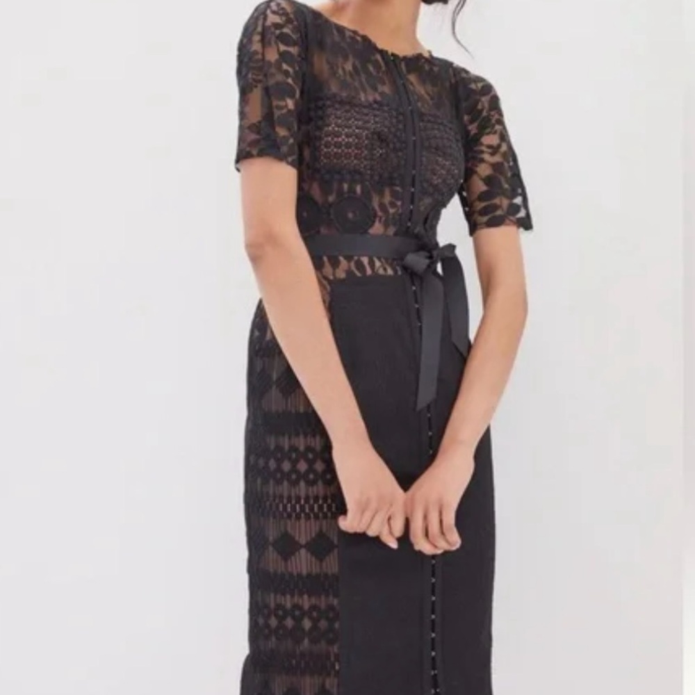 Beguile by Byron Lars Lace Lace Overlay Dress